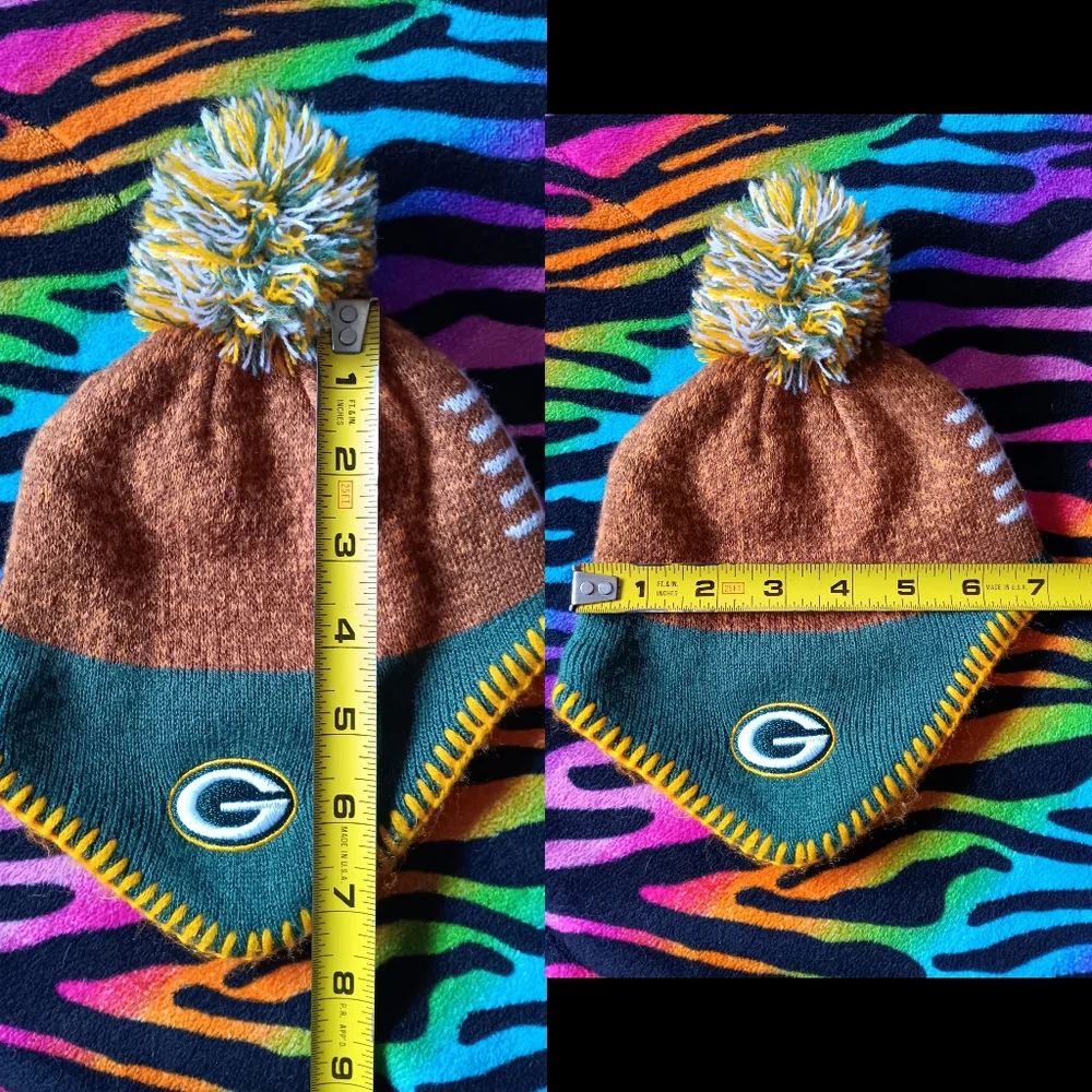 💚💛 Green Bay Packers Infant Knit Hat Winter Baby Football NFL Team Apparel